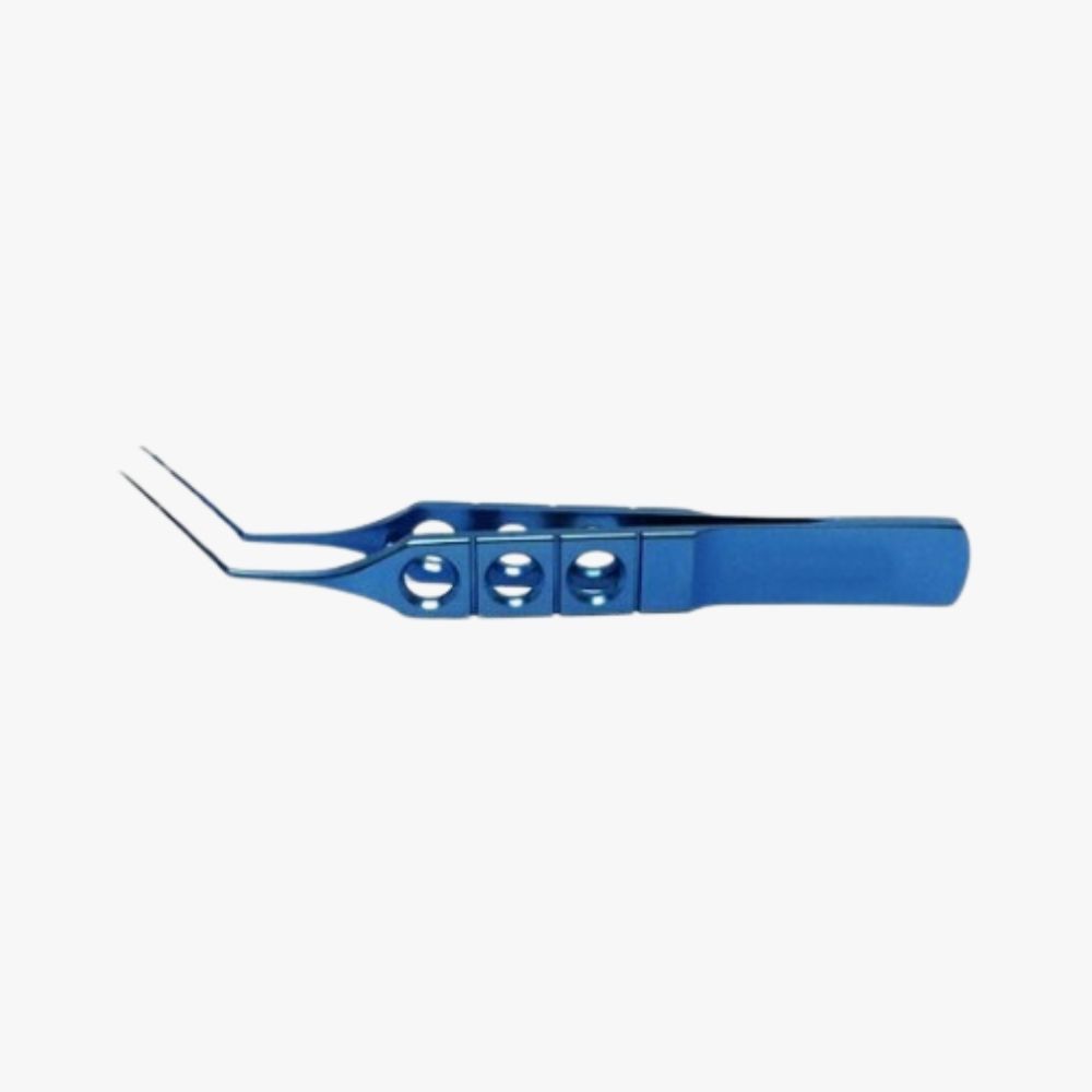 12mm Straight Shaft – Utrata Capsulorhexis Forceps Anodized titanium with open-slot handle and anti-glare finish