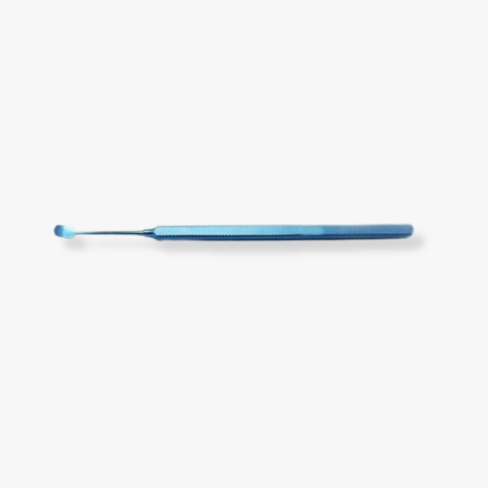 11mm Tip Helveston Retractor Anodized titanium with flat grip and anti-glare finish