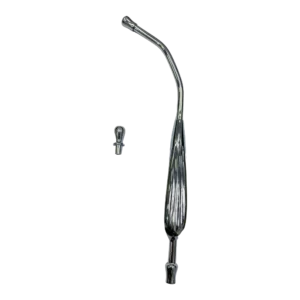 Yankauer Suction Tube, Chrome plated, 23 cm