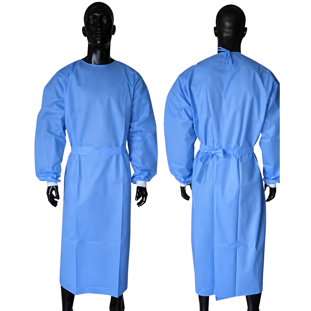 Disposable SMS Doctor Gown with Sleeves and Cuffs – 22 GSM 1
