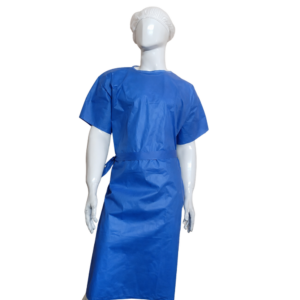 Disposable SMS Short Sleeve Doctor Gown – 22 GSM